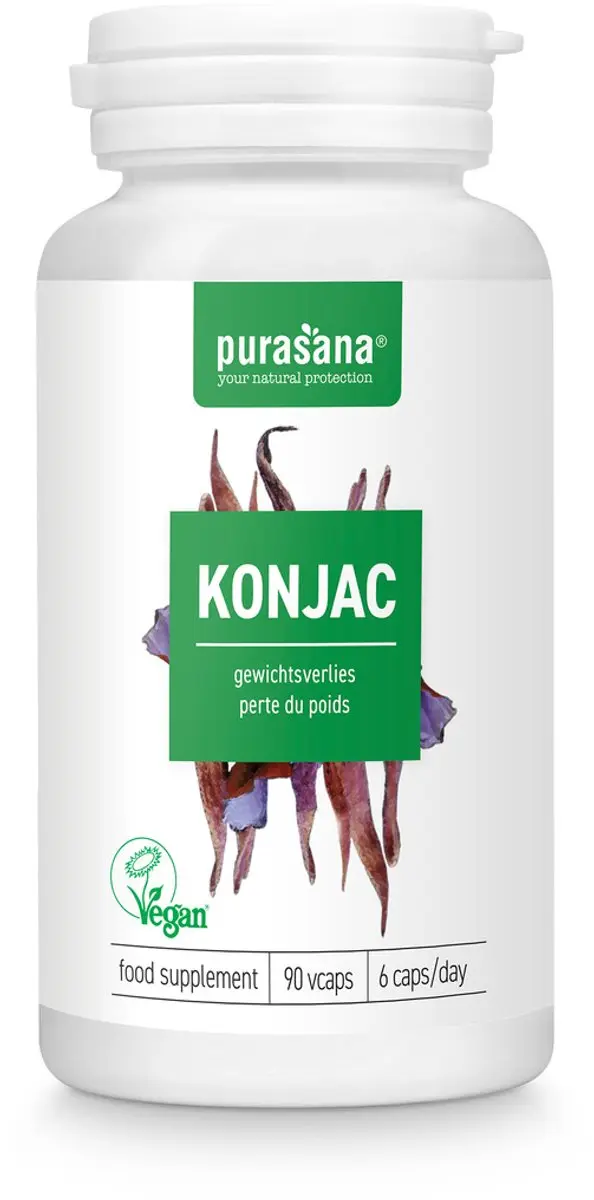 Purasana Konjak Extract 530mg - 90 Vegacapsules