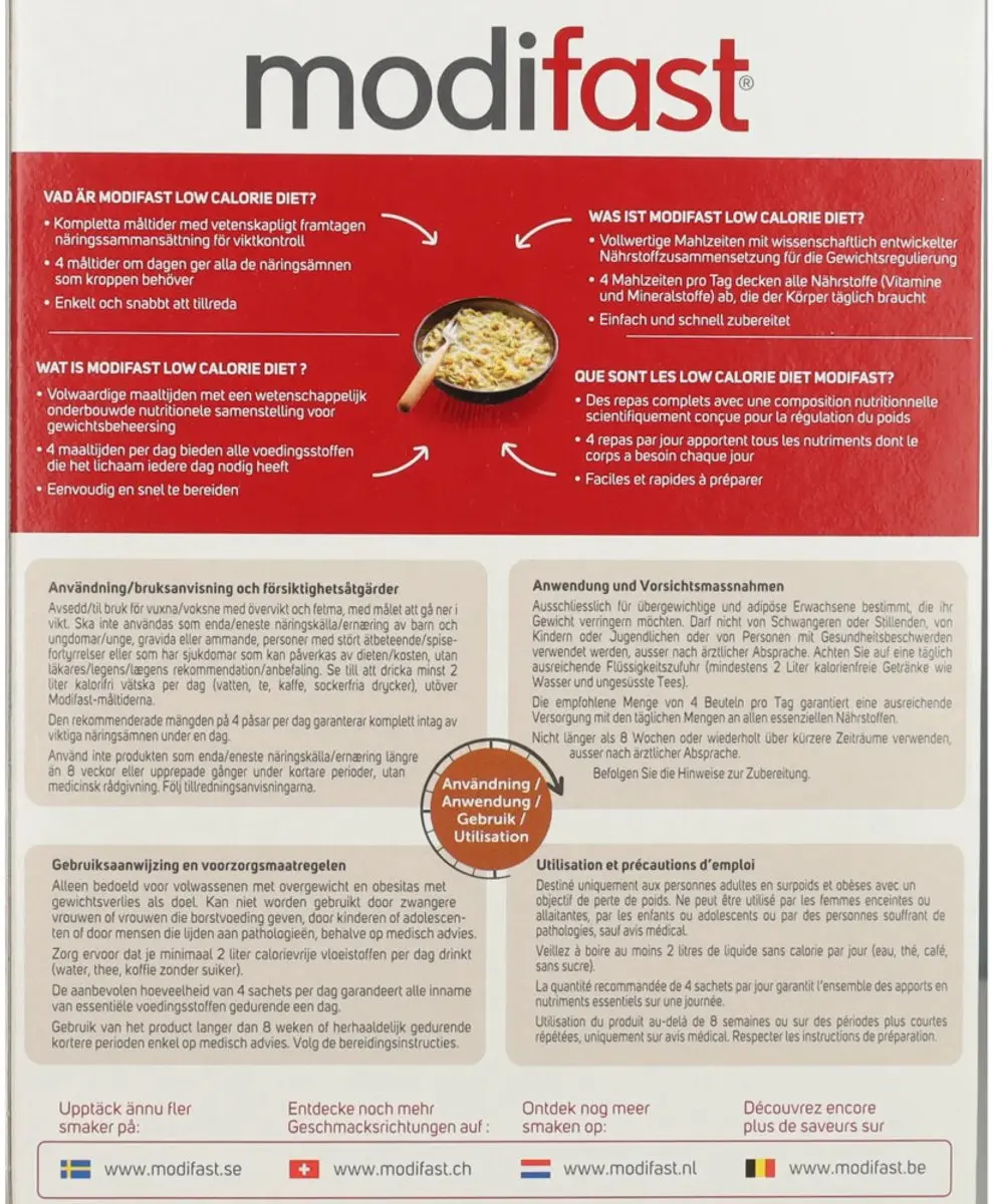 Modifast Intensive Noodles Soep Kip - 6x220g