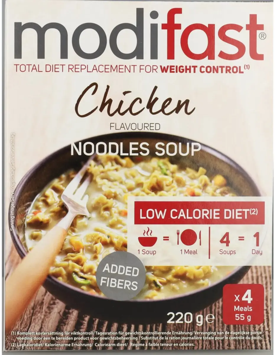 Modifast Intensive Noodles Soep Kip - 6x220g