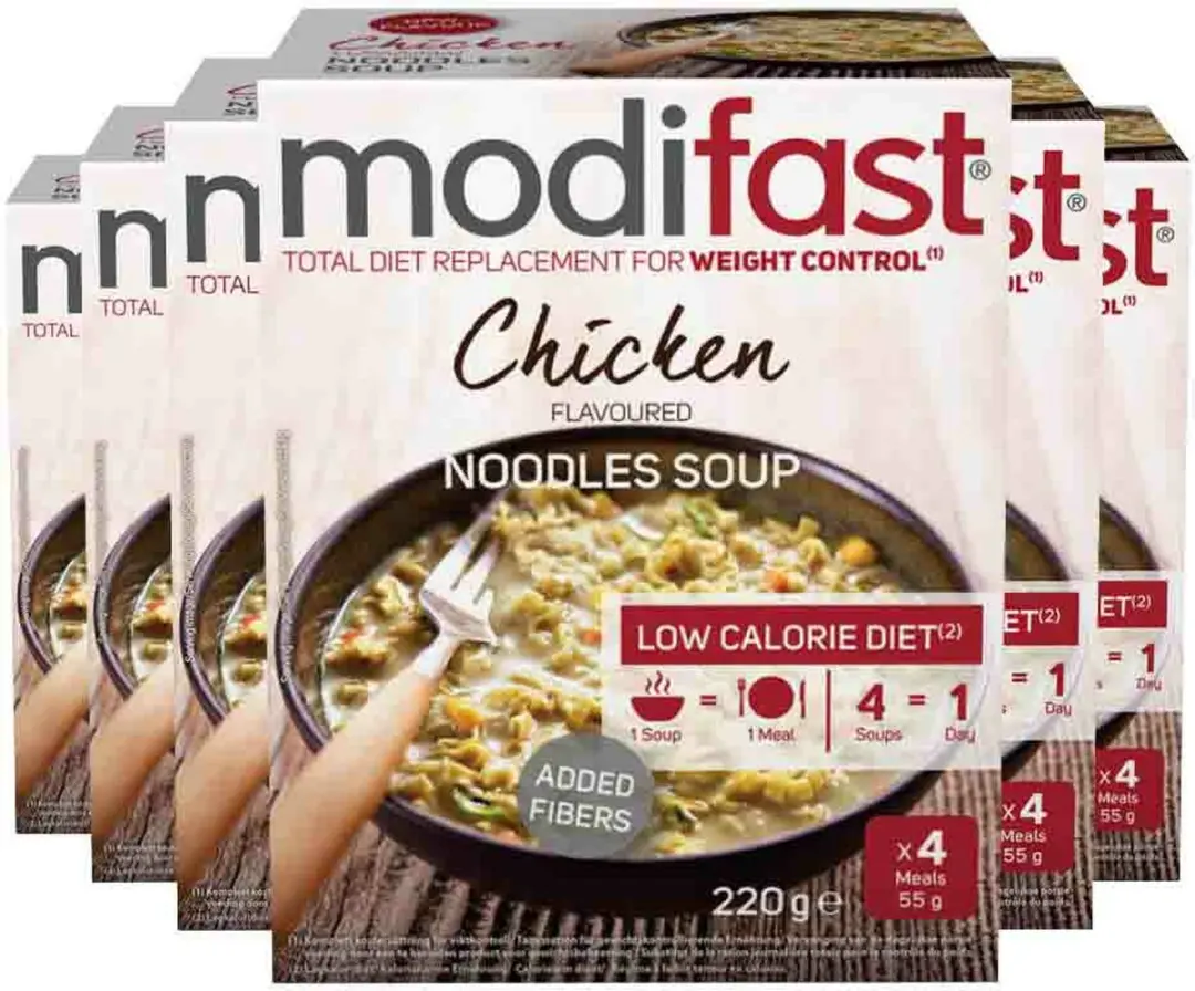 Modifast Intensive Noodles Soep Kip - 6x220g