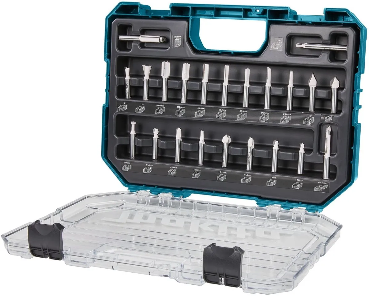 Makita D-74784 Frezenset 22-delig - 8mm