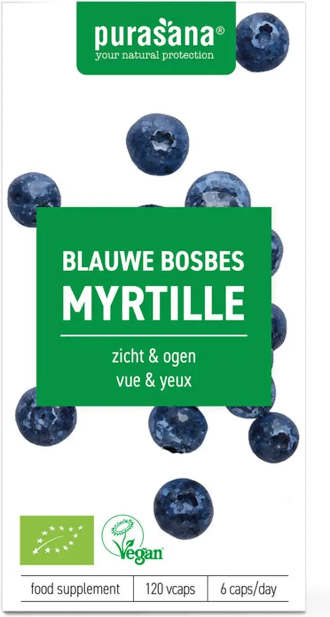 Purasana Blauwe Bosbes Bio Poeder