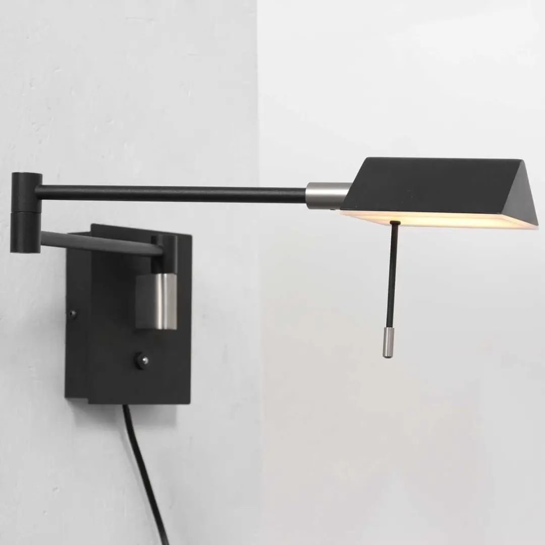 Steinhauer Retina Wandlamp 20cm - Zwart - afbeelding 6 van 6