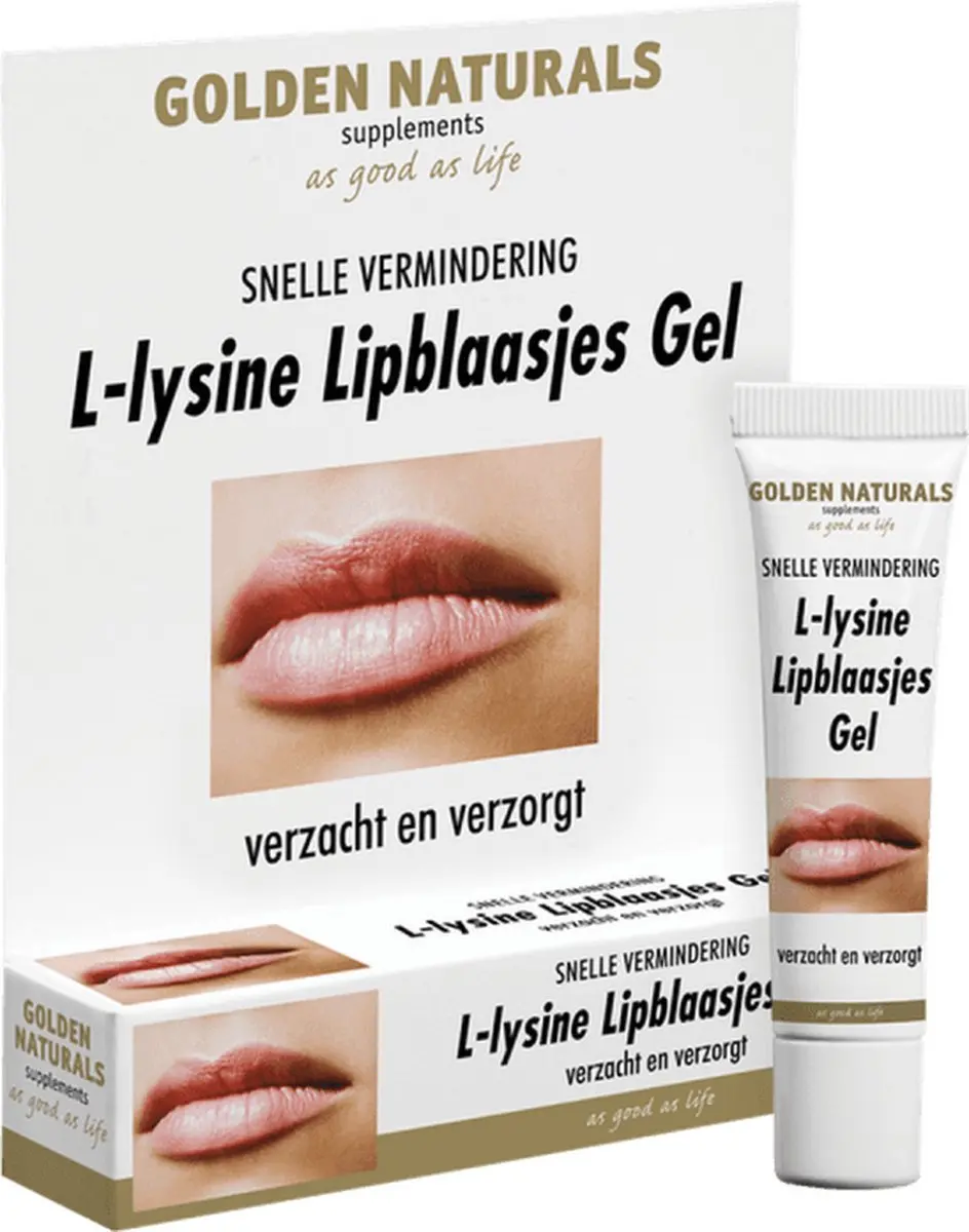Golden Naturals L-Lysine Lipblaasjes Gel 15ml