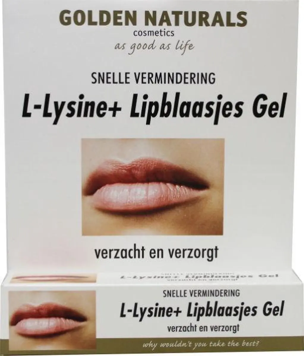 Golden Naturals L-Lysine Lipblaasjes Gel 15ml