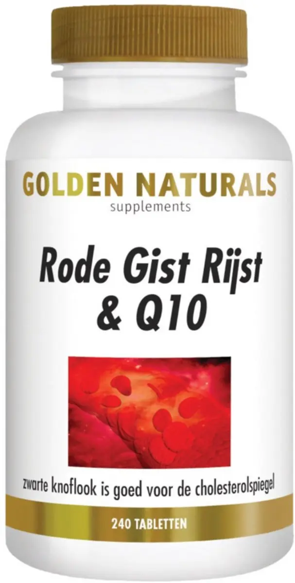 Golden Naturals Rode Gist Rijst & Q10 240 Vegan Tabletten