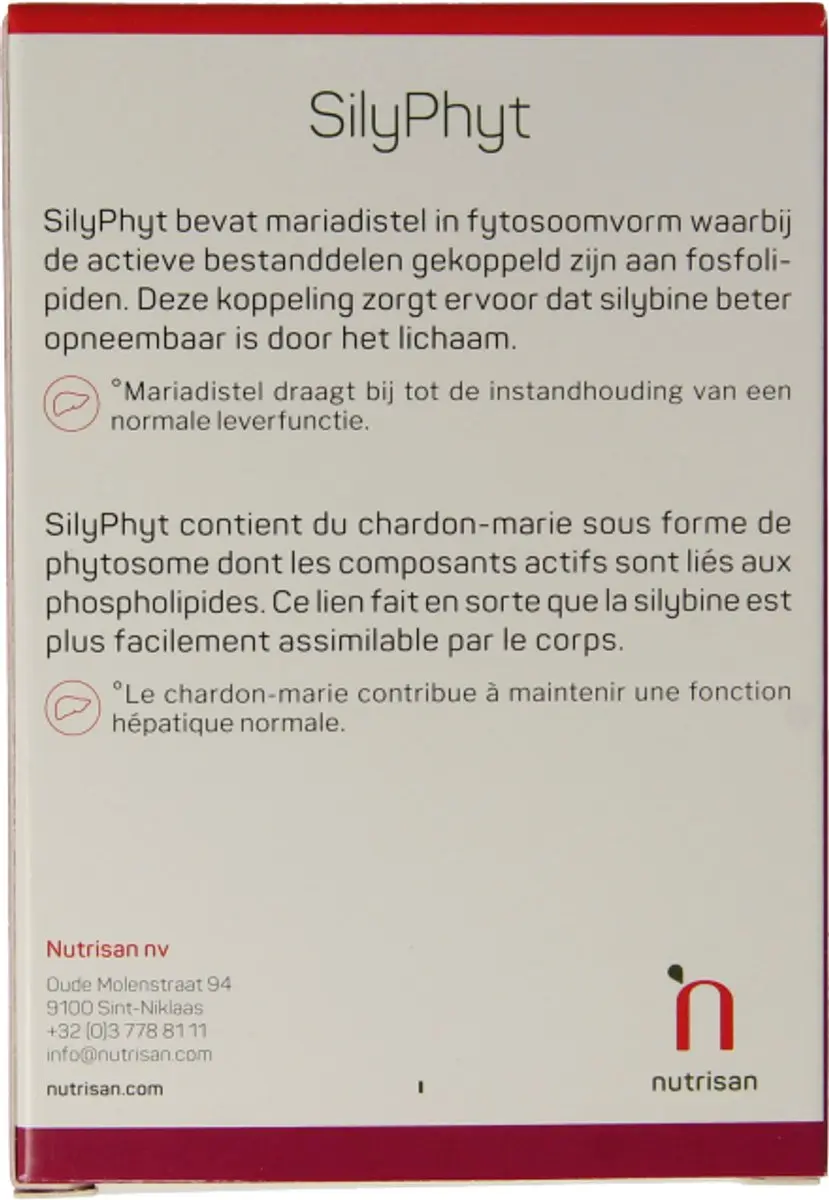 Nutrisan Silyphyt Capsules - 60 Stuks