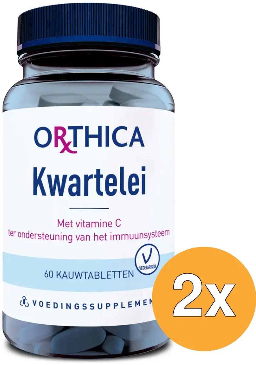 Orthica Kwartelei Vitamine C 120 tabletten - 2x60
