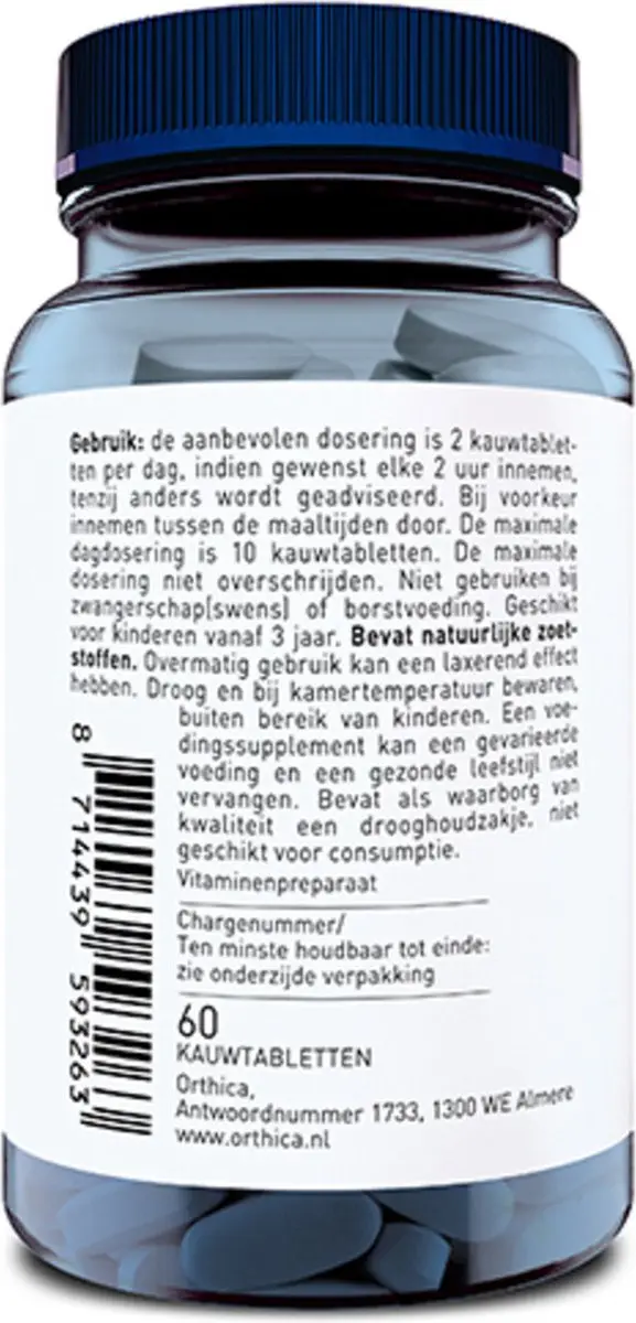Orthica Kwartelei Vitamine C 120 tabletten - 2x60