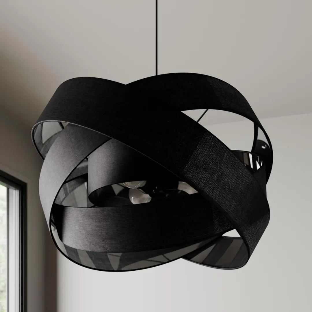 Lindby Hanglamp 3-lichts E27 - Zwart