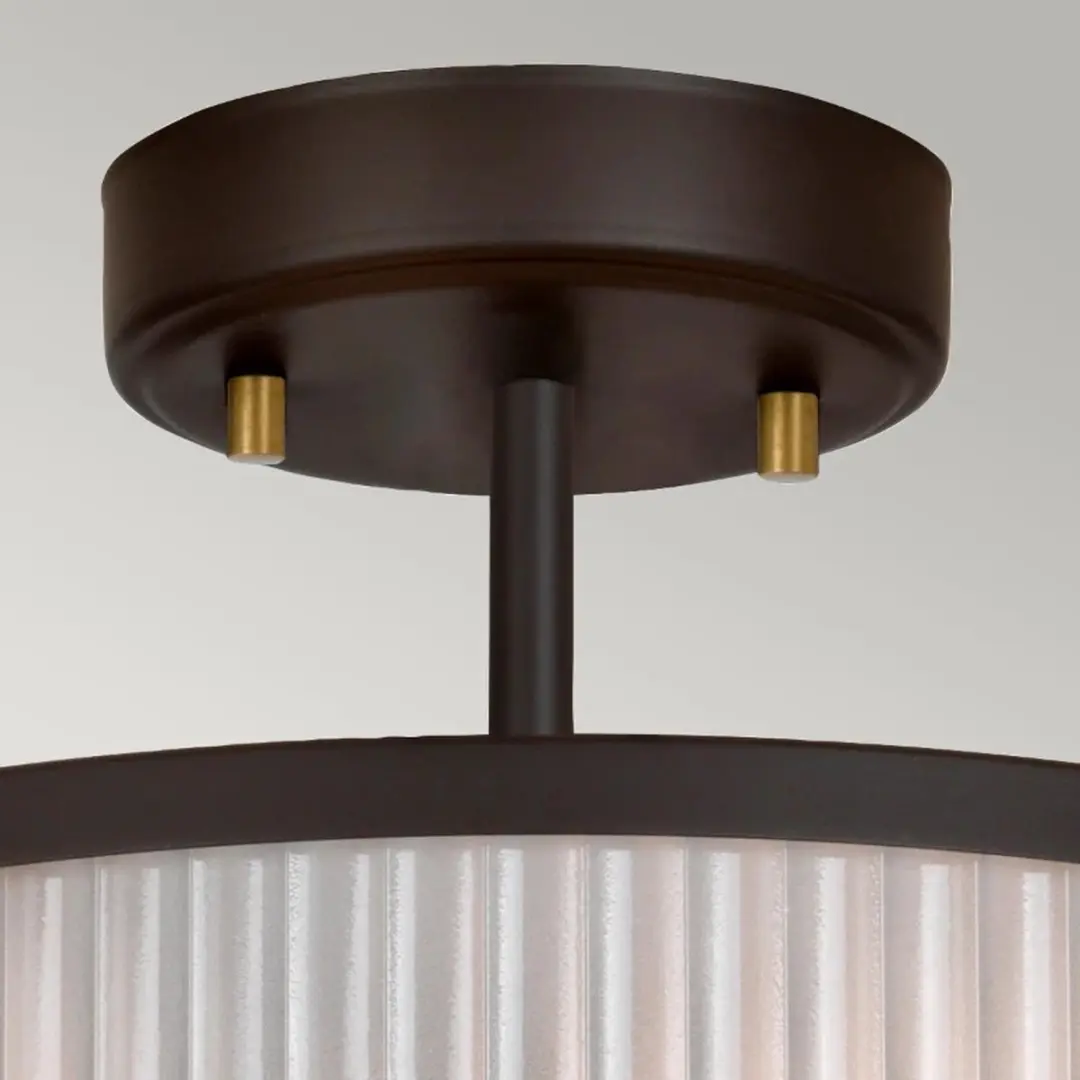 Elstead Corona LED Hanglamp 2xE27 60W - Dimbaar - Museum Bronze