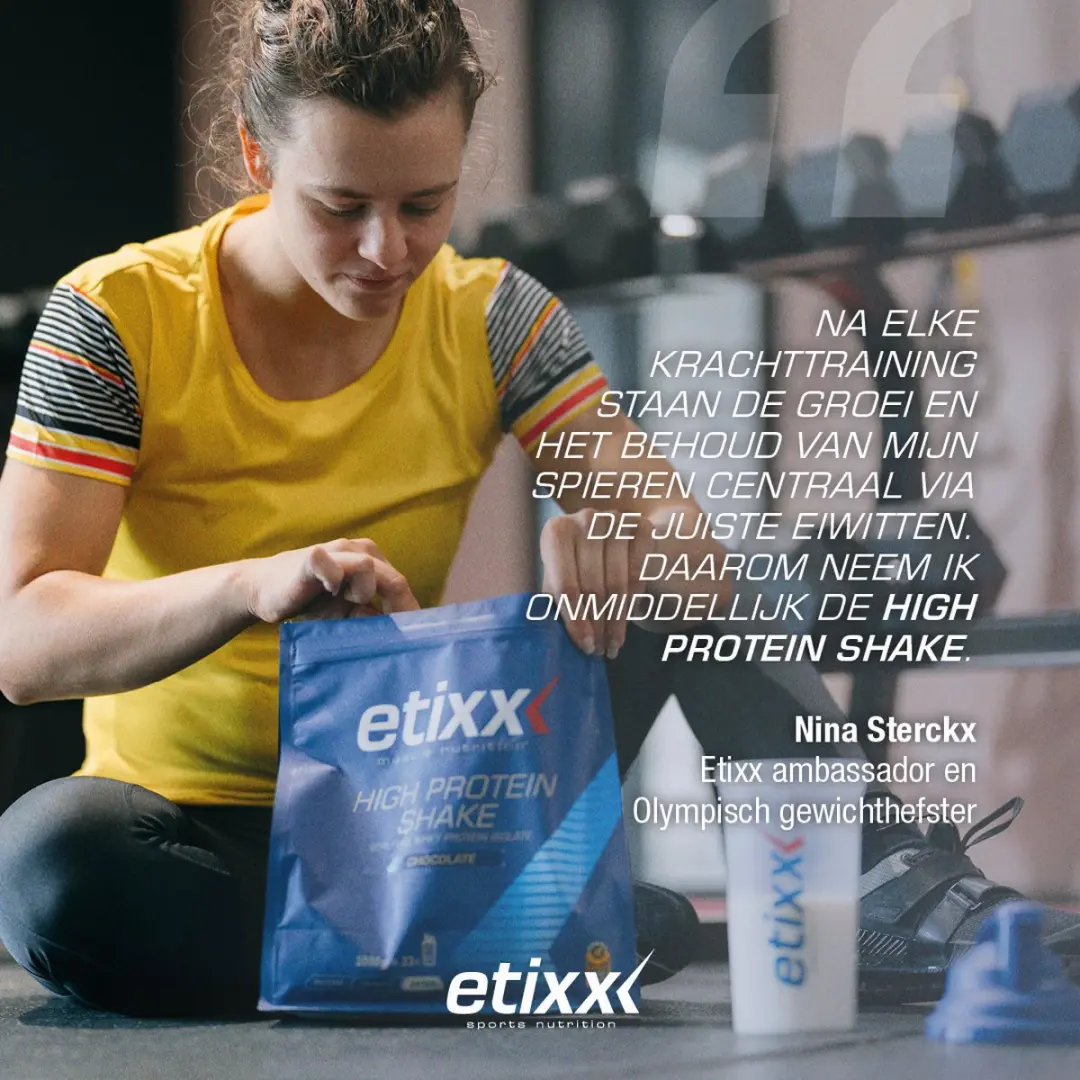 Etixx High Protein Eiwitshake 1000g - Chocolade - 95% Weiproteïne-isolaat
