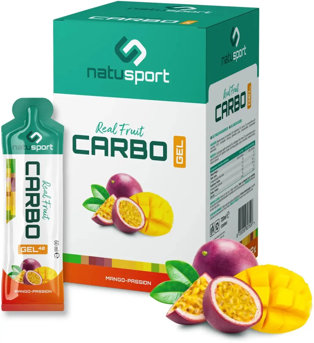 Natusport Real Fruit Carbo Gel Mango & Passion
