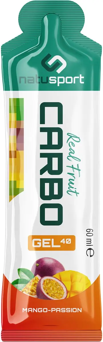 Natusport Real Fruit Carbo Gel Mango & Passion - 12 Stuks