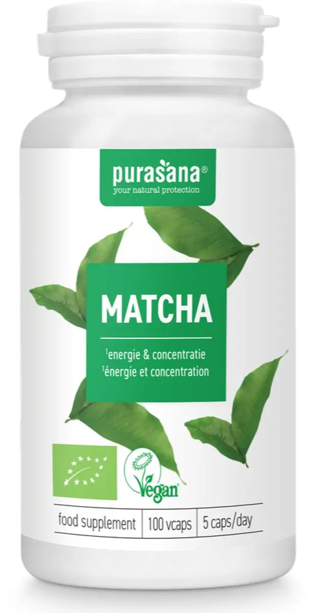 Purasana Matcha Biologisch 100 Vegacapsules