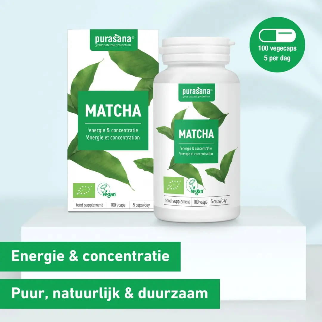 Purasana Matcha Biologisch 100 Vegacapsules