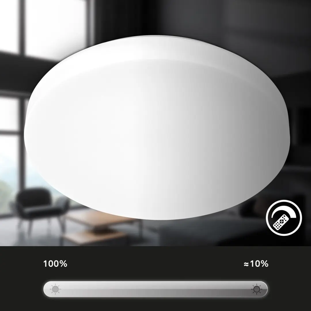 Briloner Rowny LED Badkamerverlichting 22W - Ø39cm Wit