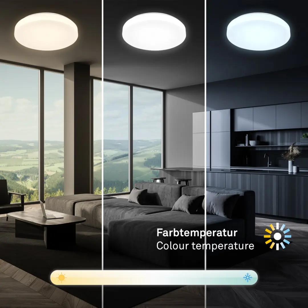 Briloner Rowny LED Badkamerverlichting 22W - Ø39cm Wit