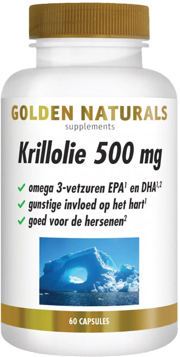 Golden Naturals Krillolie 500mg - 60 Softgels