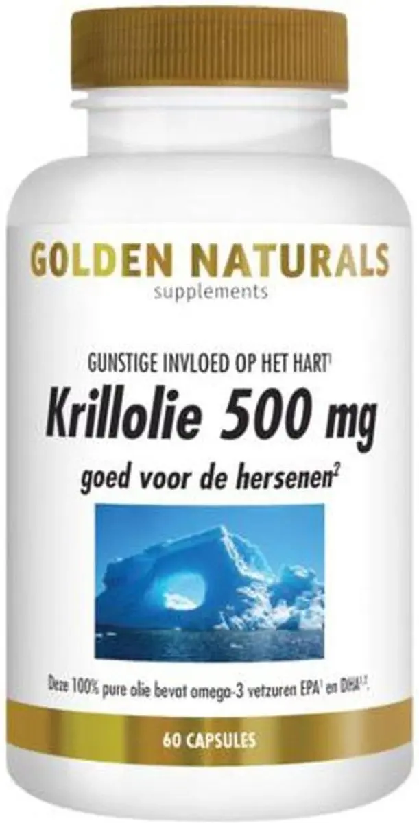 Golden Naturals Krillolie 500mg - 60 Softgels