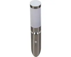 Brilliant BOLE Buiten Wandlamp Chroom/Wit - 3000K