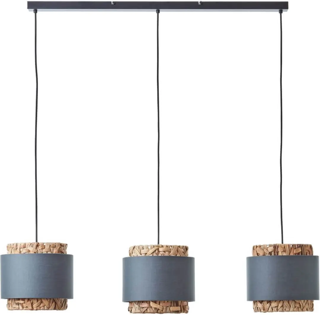 Brilliant Waterlilly Hanglamp 3-vlammen - Grijs/Beige