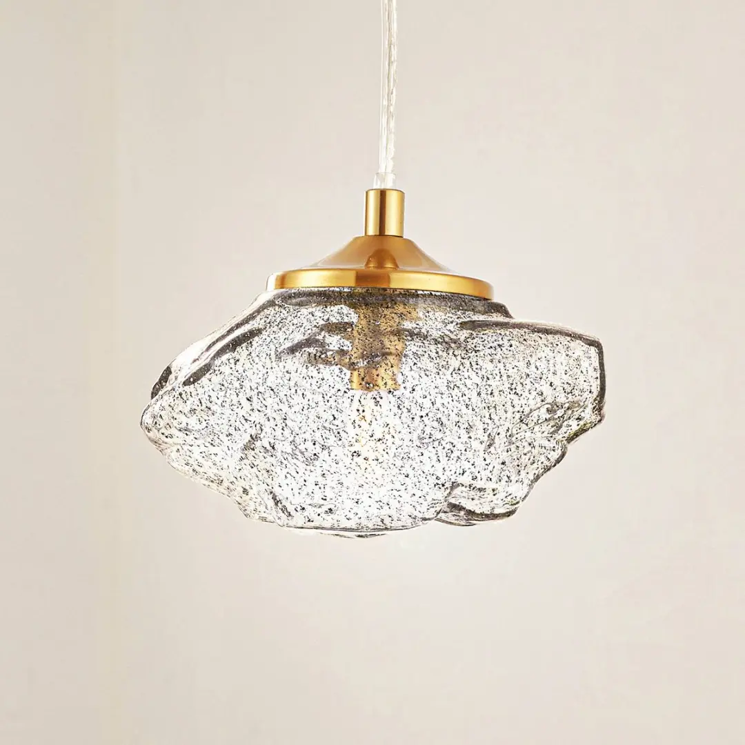 Lindby Hanglamp Glas 1 Licht G9 Zwart/Messing