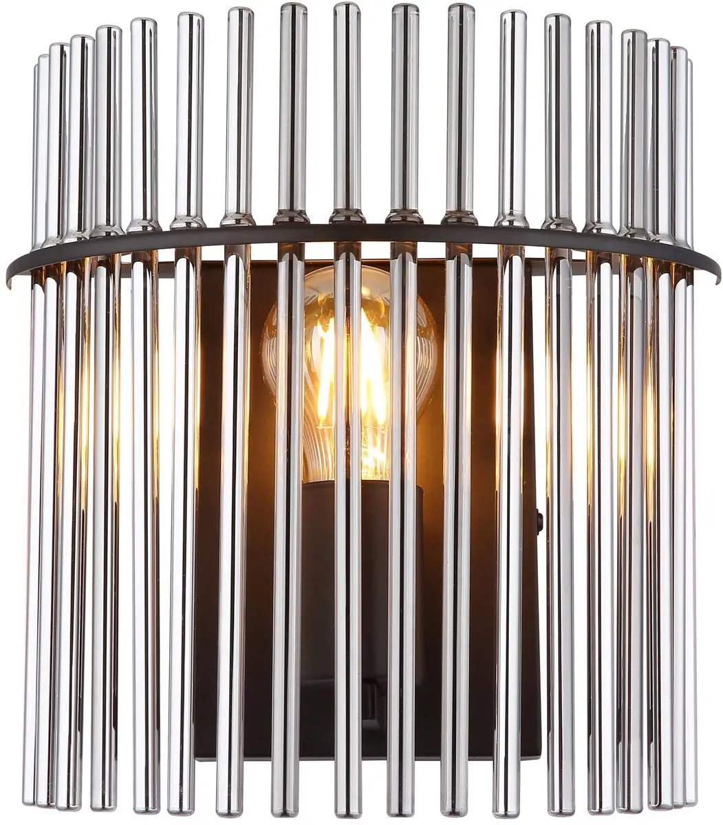Globo Gorley Wandlamp E27 - 25cm - Zwart