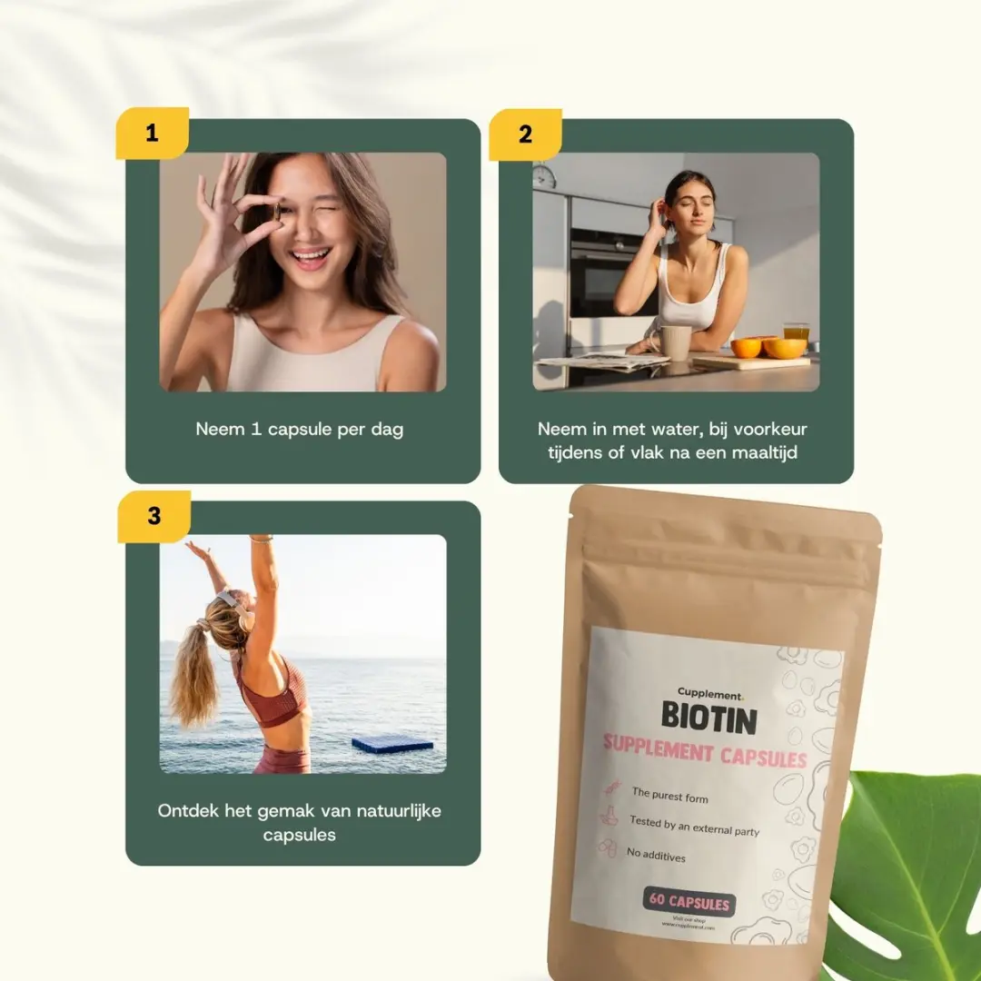 Cupplement Biotine 10.000 mcg 240 Capsules - 4x60