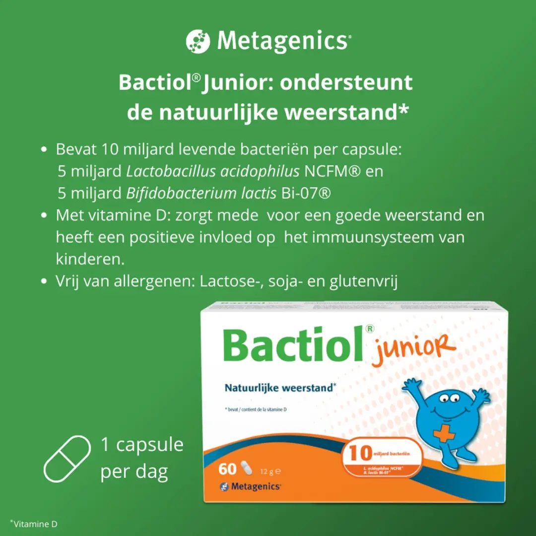 Metagenics Bactiol Junior 60 Capsules