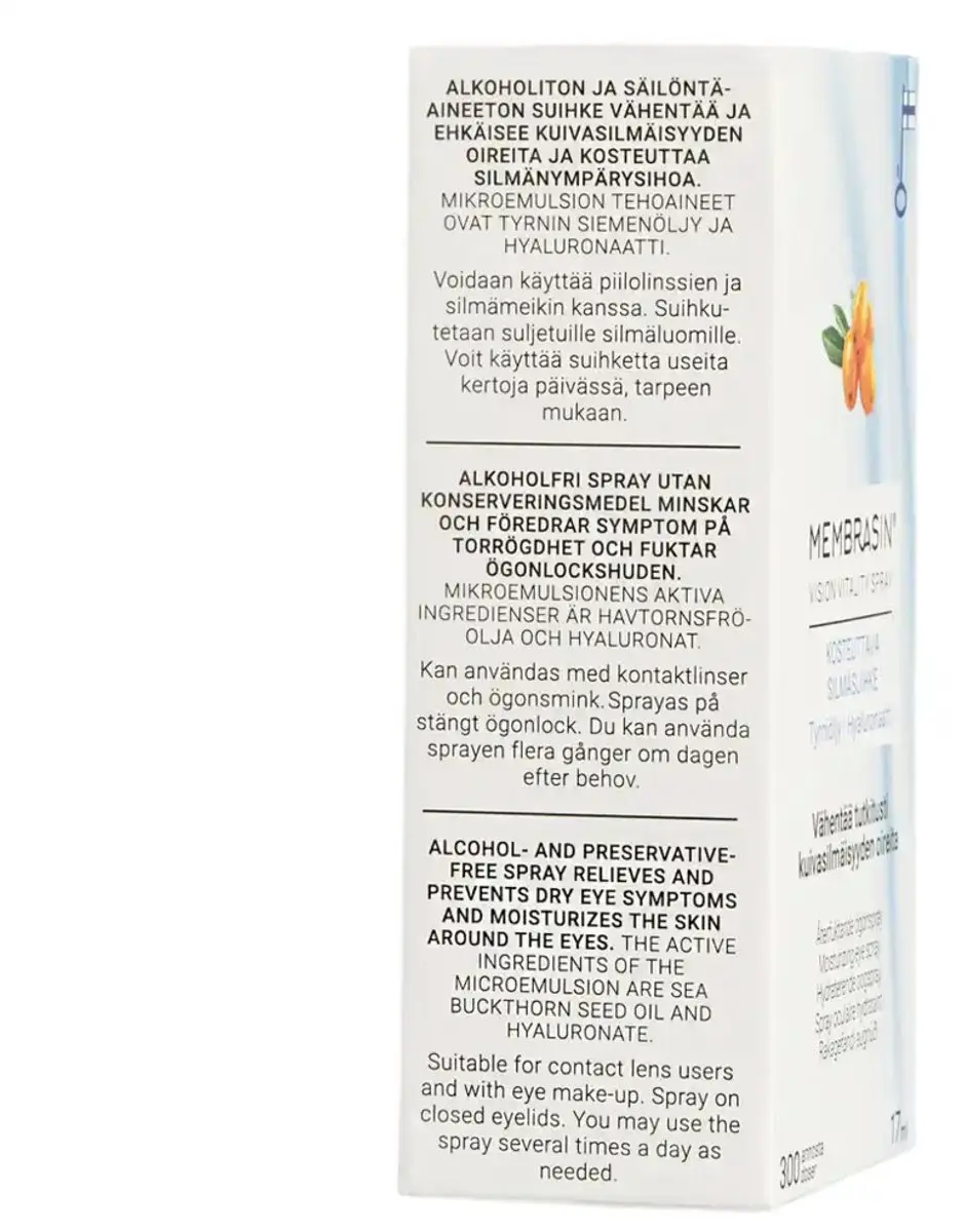 Membrasin Vision Vitality Spray 17ml - Oranje/Wit