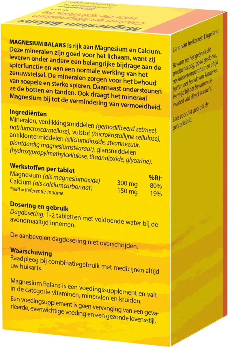 Bloem Magnesium Balans 60 Tabletten