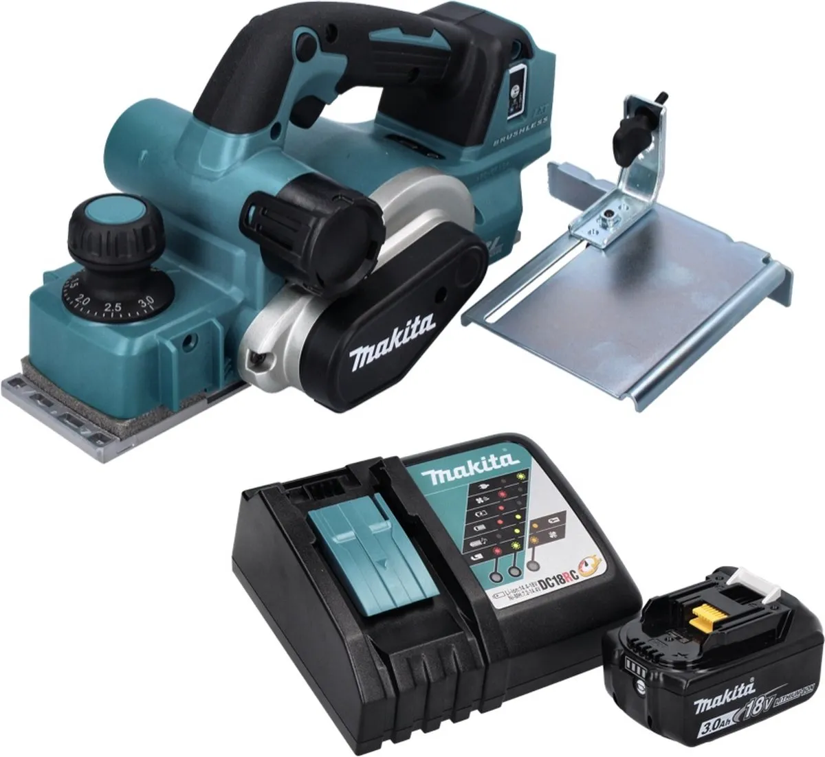Makita DKP 181 RF1 Accuschaaf 82mm - 18V - 3.0Ah + Lader