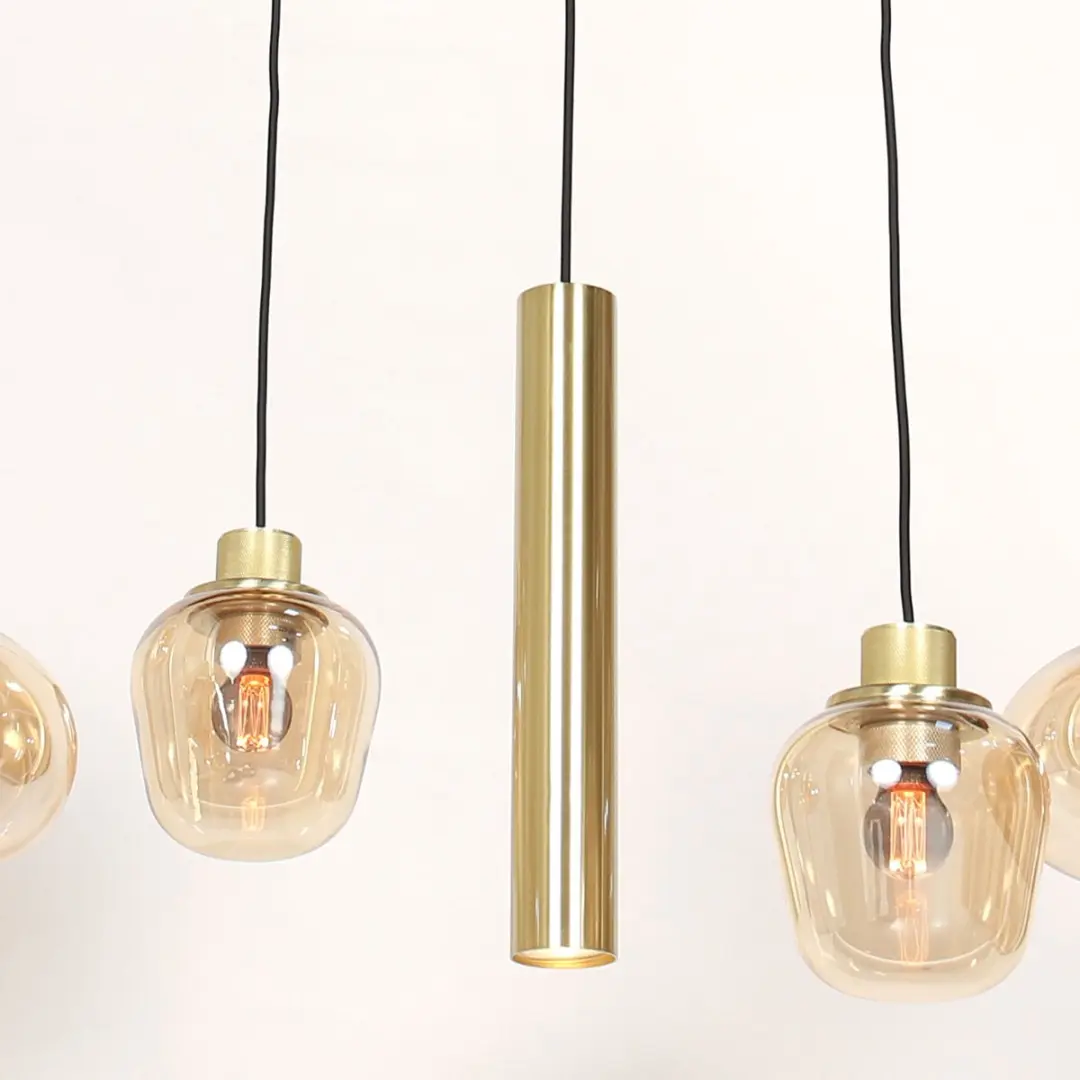 Steinhauer Hanglamp Reflexion 3797ME - 9 Lichtpunten - Goud