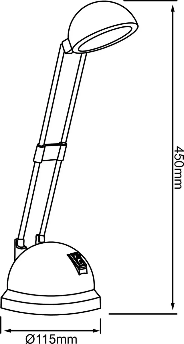 Brilliant Kartina Bureaulamp 8.5W - Zwart
