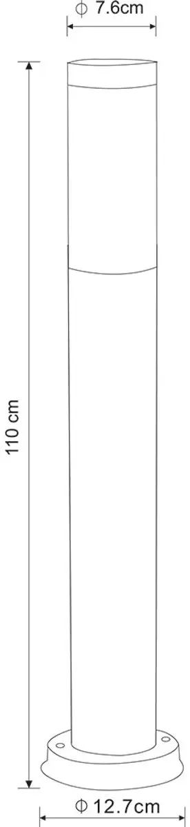 Globo E27 Buitenlamp Antraciet - 60W IP44