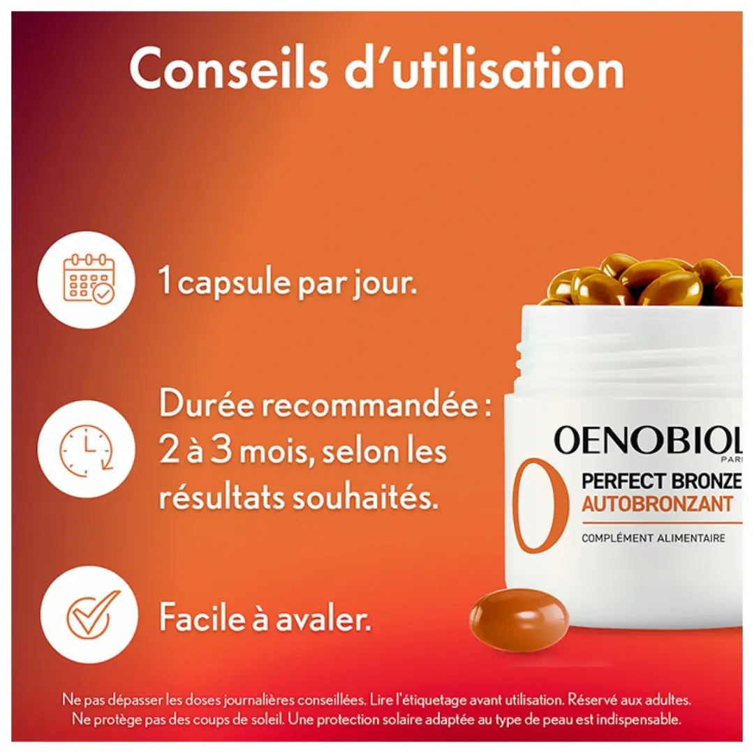 Oenobiol Perfect Bronze Zelfbruiner 30 Capsules