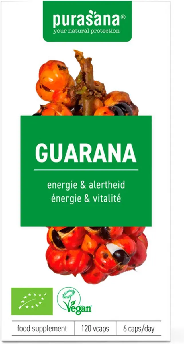Purasana Bio Guarana Capsules 120 Stuks