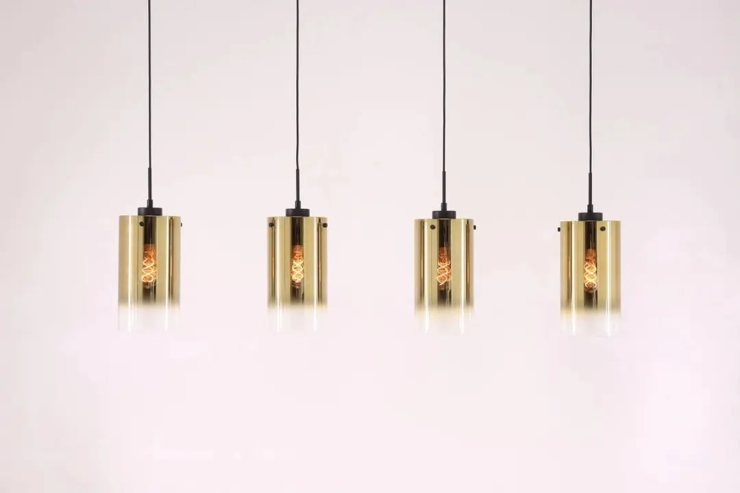 Freelight Hanglamp 4-lichts Goud - 125cm
