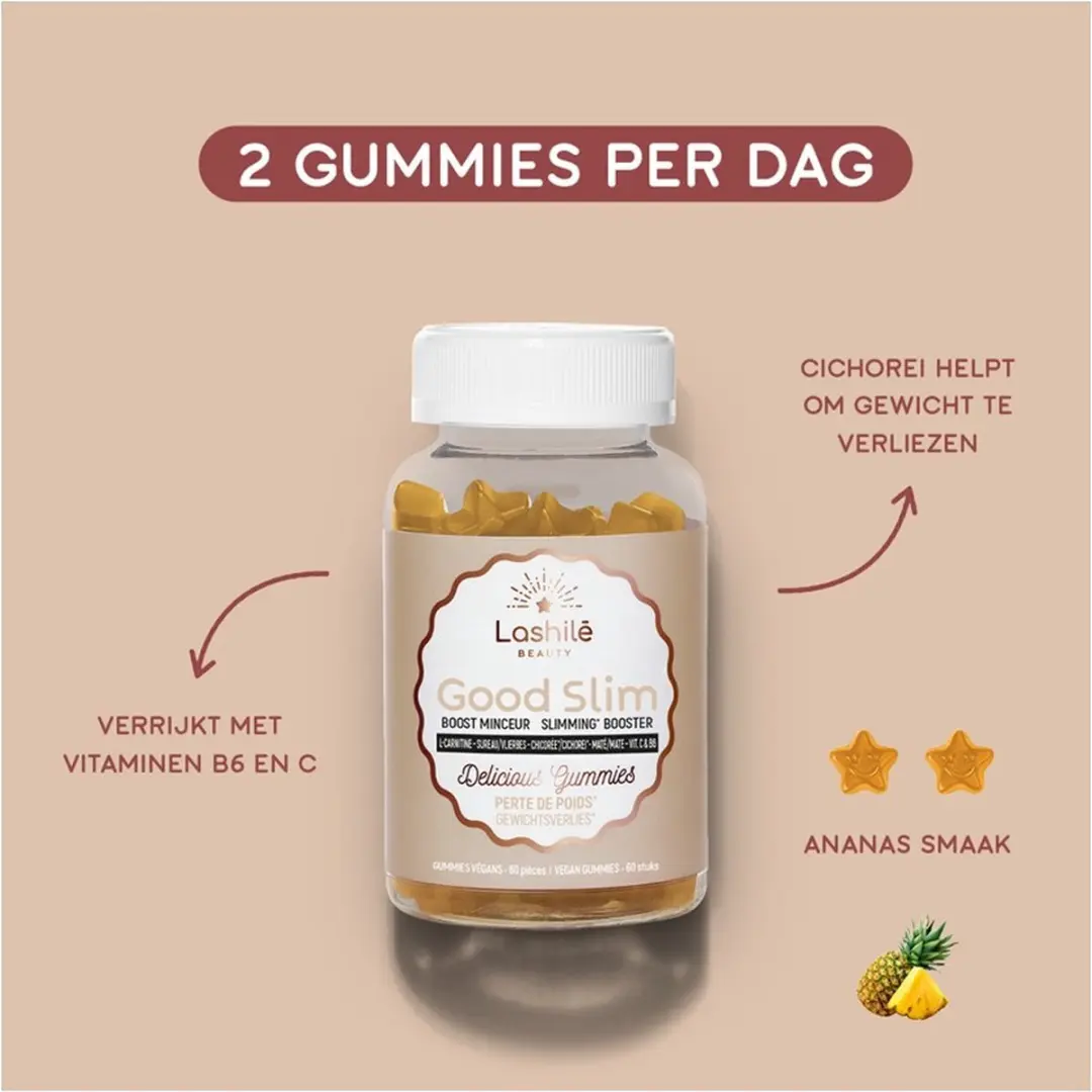 Lashilé Beauty Good Slim Afslankgummies 60 Stuks - 150g