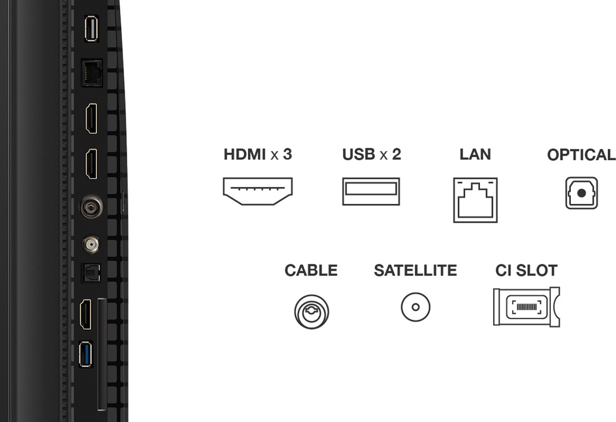 TCL 55QLED780K tv 139,7 cm (55") 4K Ultra HD Smart TV Zwart 450 cd/m²