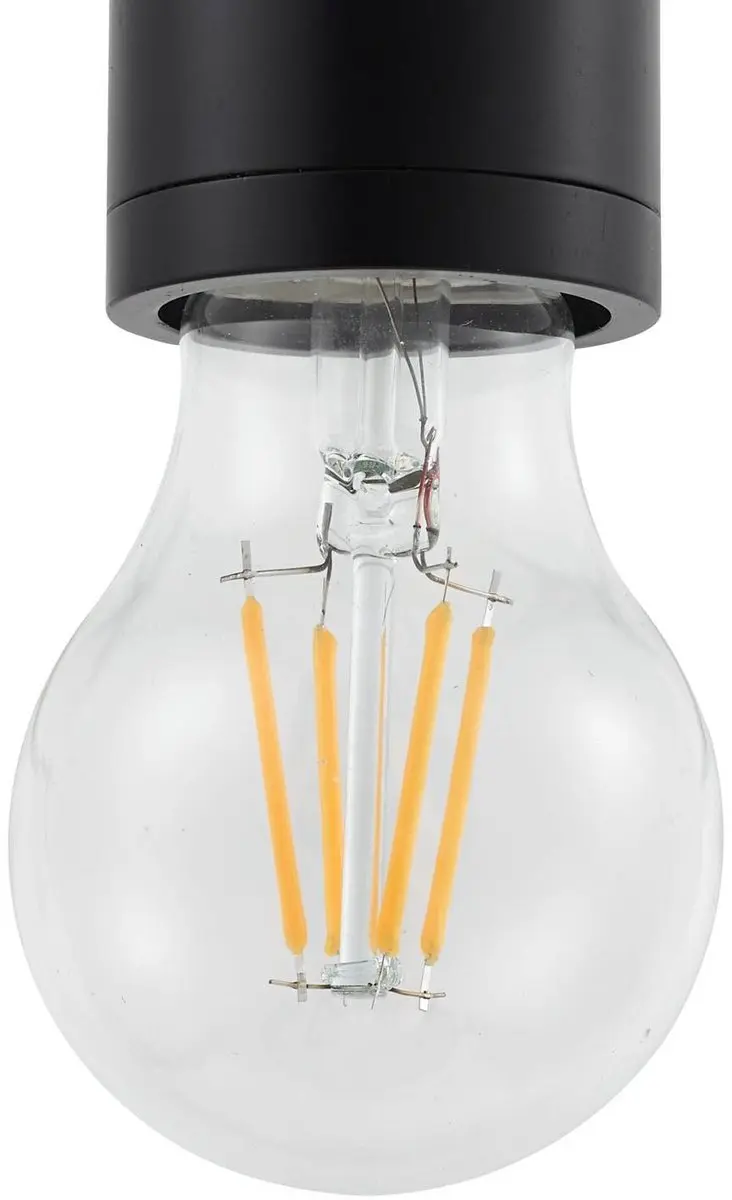 Lindby Hanglamp 1 Licht E27 - Zwart