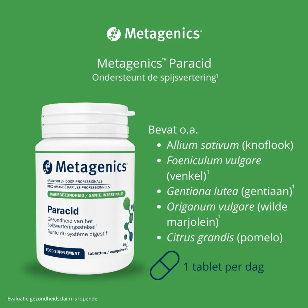 Metagenics Paracid Tabletten 45 Stuks