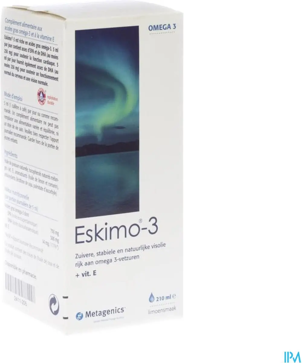 Metagenics Eskimo-3 Limoen Voedingssupplement 210ml