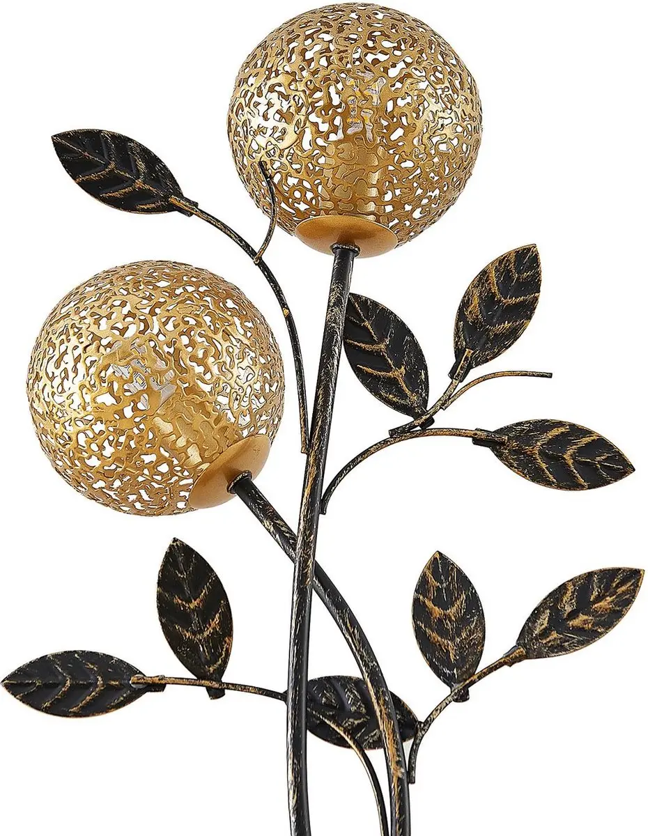 Lucande Tafellamp 2-lichts - 48cm - G9 - Zwart/Goud