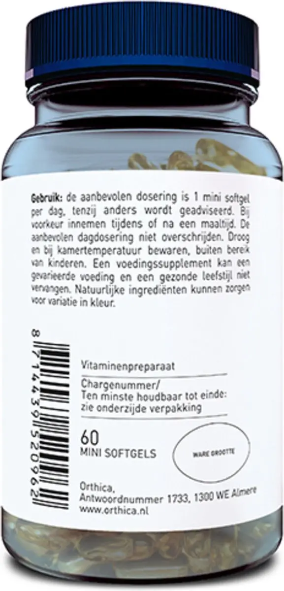 Orthica E-400+ Vitamine E - 60 Softgels