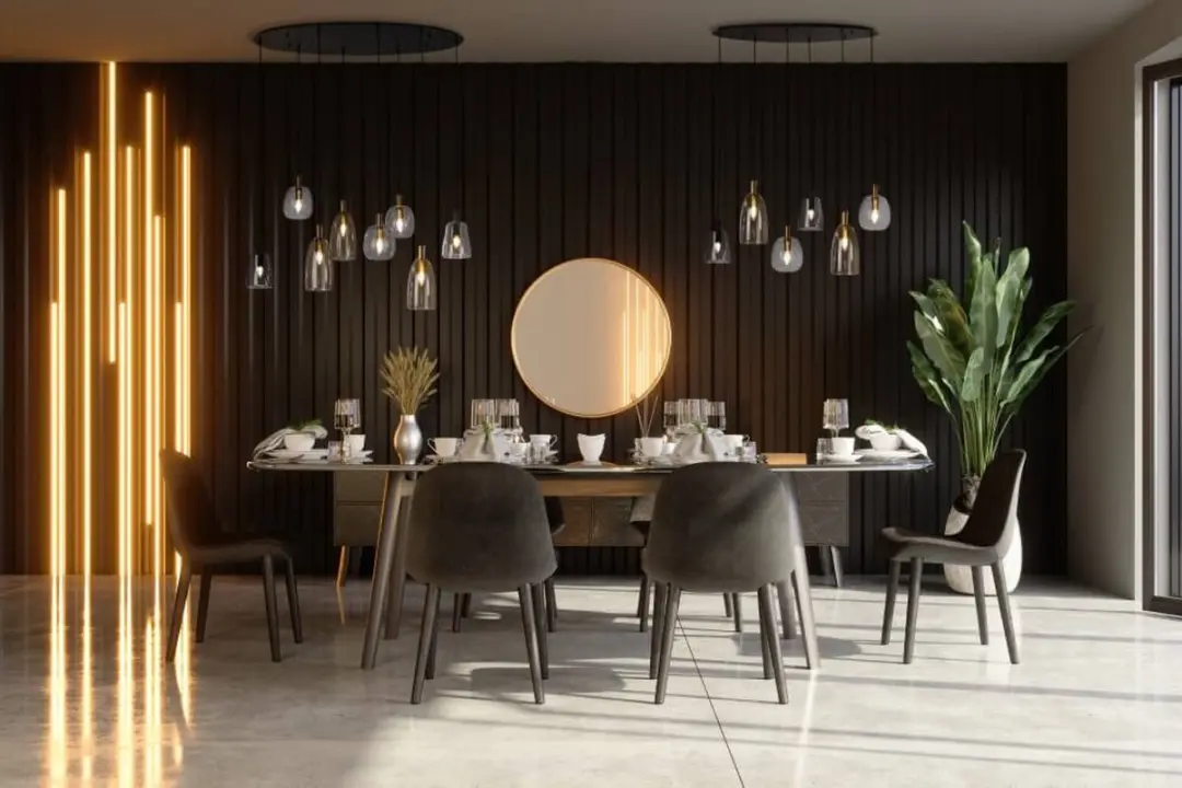 Searchlight Divine Pendel Hanglamp Metaal - 1 Lichtpunt - Zwart