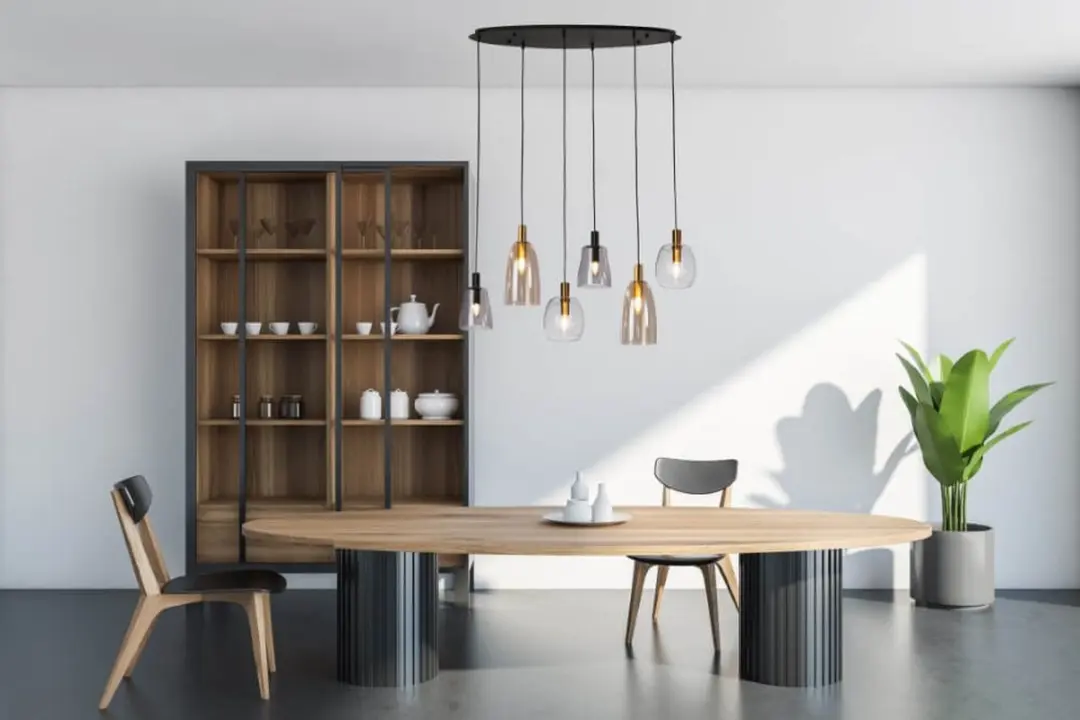 Searchlight Divine Pendel Hanglamp Metaal - 1 Lichtpunt - Zwart