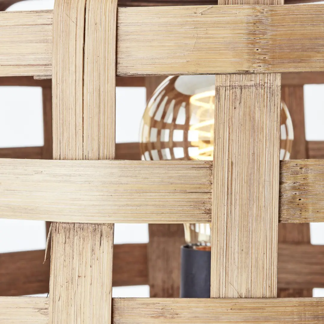 Brilliant Woodline Vloerlamp E27 - Zwart