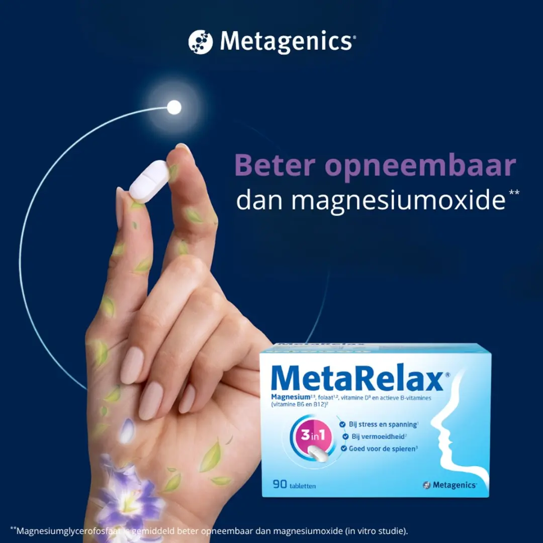 Metagenics MetaRelax Magnesiumtabletten 90 Stuks